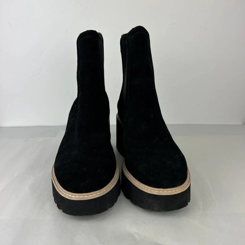 Dolce Vita H2O Black Onyx Suede Bootie Womens Size: 9.5